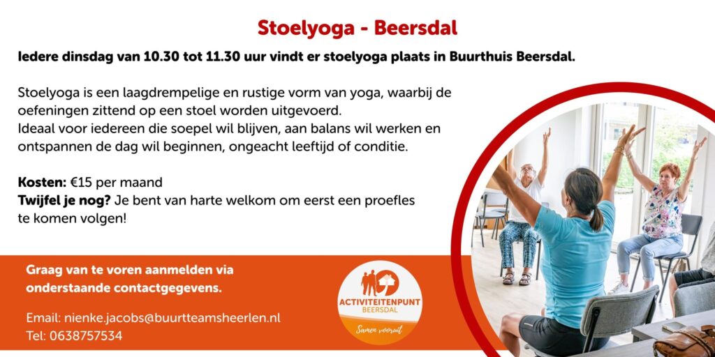 Stoelyoga Beersdal in Heerlen