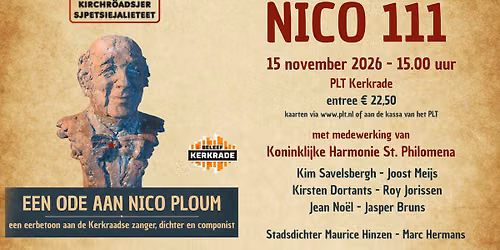 Nico 111 – een ode aan zanger, dichter en componist Nico Ploum — Theater in Limburg